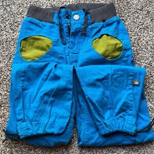 E9 Onda Story climbing outdoor cotton pants, blue green